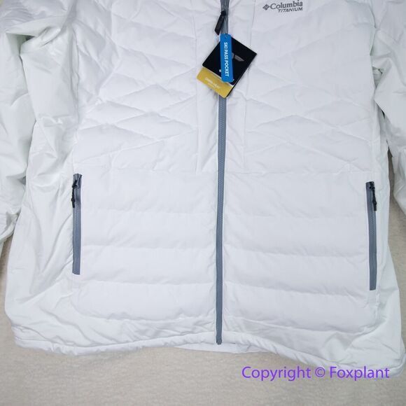 New! Columbia Bird Mountain Insulated Jacket in white Women's, size plus 3X - Picture 7 of 16